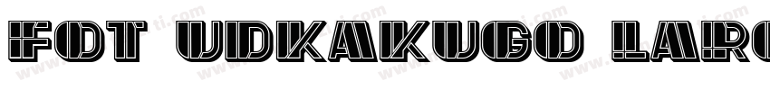 FOT-UDKakugo Large Pr6N字体转换